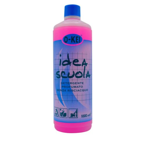 I.C.L.A. OKEI - IDEA SCUOLA ROSA - Detergenti manutentori  1kg - Detergente liquido a bassa schiuma delicatamente profumato per la manutenzione ordinaria di tutte le superfici dure. Non intacca i pavimenti trattati con cere. Lascia nell'ambiente una gradevole nota fiorita.