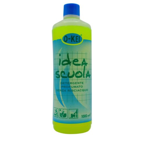 I.C.L.A. OKEI - IDEA SCUOLA LIME - Detergenti manutentori  1kg - Detergente liquido a bassa schiuma delicatamente profumato per la manutenzione ordinaria di tutte le superfici dure. Non intacca i pavimenti trattati con cere. Lascia nell'ambiente una gradevole nota agrumata.