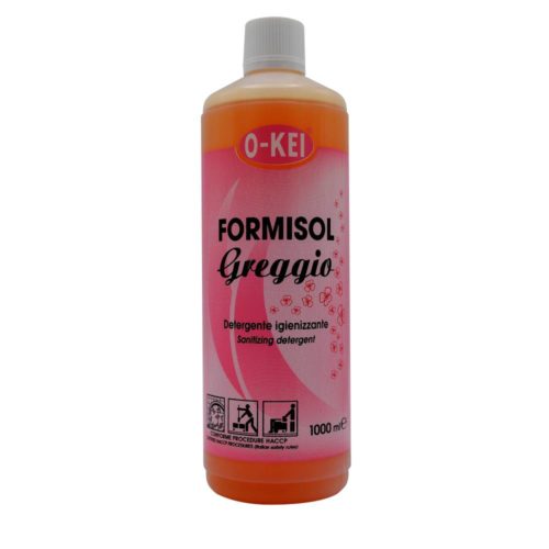 I.C.L.A. OKEI - FORMISOL GREGGIO - Detergenti igienizzanti  1kg - Detergente sanificante profumato attivo nei confronti di microrganismi di vario tipo: batteri Gram+ e Gram-