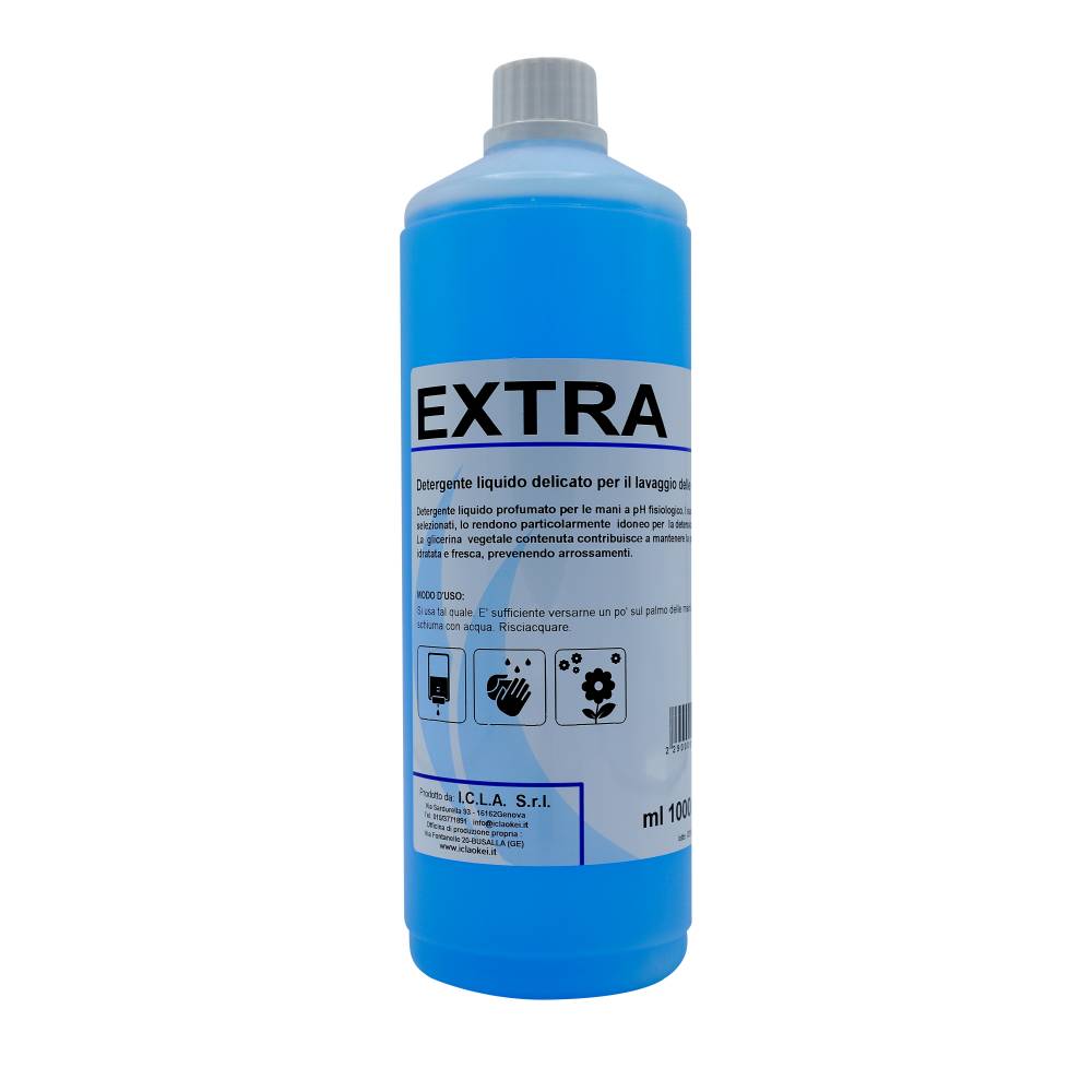 I.C.L.A. OKEI - EXTRA - Igiene personale  1kg - Detergente liquido profumato per le mani a PH fisiologico. I suoi ingredienti selezionati