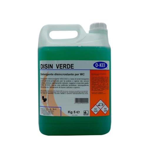 I.C.L.A. OKEI - DISIN VERDE - Detergenti disincrostanti  5kg - Detergente disincrostante viscoso a base di acidi inorganici