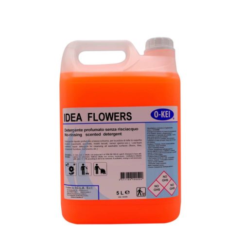 I.C.L.A. OKEI - IDEA FLOWER - Detergenti manutentori  5kg - Detergente liquido profumato a bassa schiuma