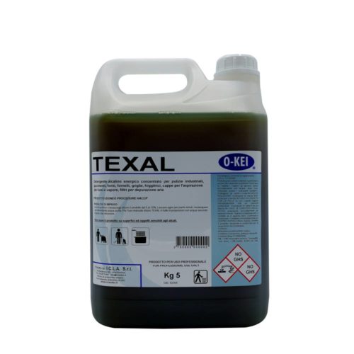 I.C.L.A. OKEI - TEXAL - Pulizia di fondo  5kg - Detergente alcalino energico concentrato per pulizie industriali