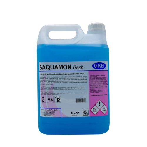 I.C.L.A. OKEI - SAQUAMON FRESH - Detergenti igienizzanti  5kg - Sanitizzante-deodorante a base di benzalconio cloruro