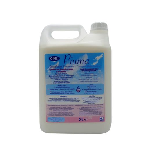 I.C.L.A. OKEI - AMMORBIDENTETE PIUMA BIANCO - Detergenti per bucato  5kg - Additivo concentrato specifico per il bucato a mano e in lavatrice. Rende più facile la stiratura