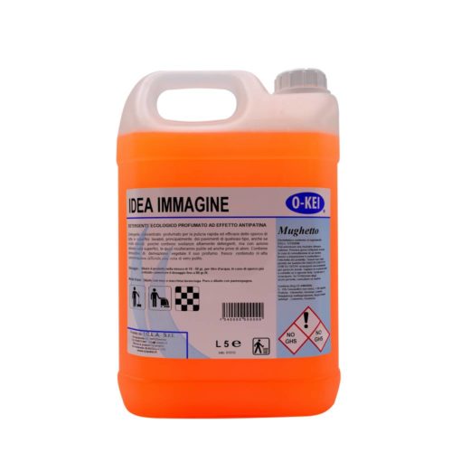 I.C.L.A. OKEI - IDEA IMMAGINE MUGHETTO - Detergenti manutentori  5kg - Detergente concentrato profumato per la pulizia rapida ed efficace dello sporco di tutte le superfici lavabili