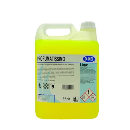 I.C.L.A. OKEI - PROFUMATISSIMO LIME - Detergenti manutentori  5kg - Detergente deodorante a lunga persistenza per pulire e profumare tutte le superfici lavabili