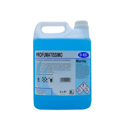 I.C.L.A. OKEI - PROFUMATISSIMO MARINA - Detergenti manutentori  5kg - Detergente deodorante a lunga persistenza per pulire e profumare tutte le superfici lavabili