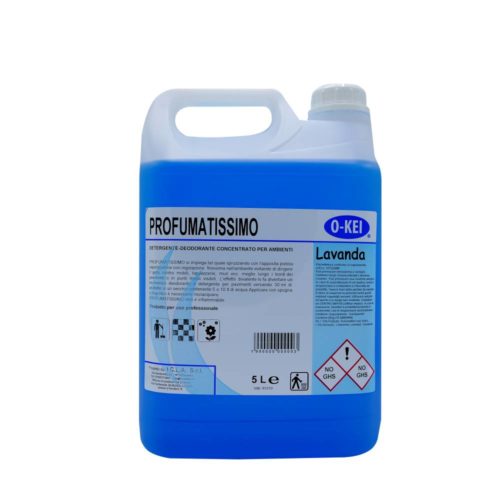 I.C.L.A. OKEI - PROFUMATISSIMO LAVANDA - Detergenti manutentori  5kg - Detergente deodorante a lunga persistenza per pulire e profumare tutte le superfici lavabili