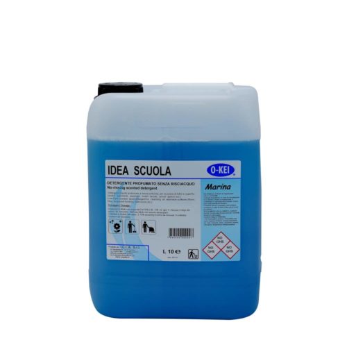 I.C.L.A. OKEI - IDEA SCUOLA MARINA - Detergenti manutentori  10kg - Detergente liquido a bassa schiuma delicatamente profumato per la manutenzione ordinaria di tutte le superfici dure. Non intacca i pavimenti trattati con cere. Lascia nell'ambiente una gradevole nota fresca di pulito.