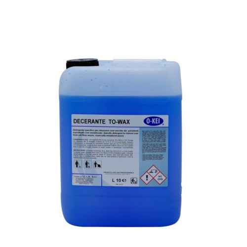 I.C.L.A. OKEI - DECERANTE TO-WAX - Pulizia di fondo  10kg - Decerante detergente universale poco schiumoso utilizzabile su tutti i pavimenti lavabili. Rimuove facilmente e velocemente vecchi strati di cera di dispersioni o emulsioni autolucidanti.