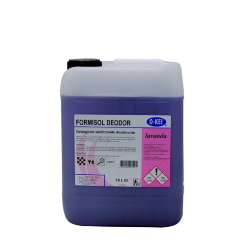 I.C.L.A. OKEI - FORMISOL DEODOR LAVANDA - Detergenti igienizzanti  10kg - Detergente sanificante profumato attivo nei confronti di microrganismi di vario tipo: batteri Gram+ e Gram-