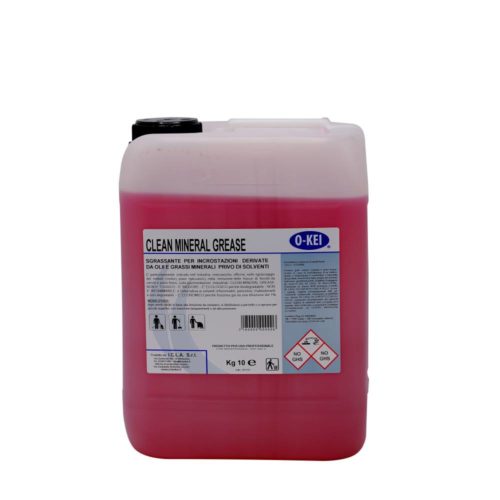 I.C.L.A. OKEI - CLEAN MINERAL GREASE - Pulizia di fondo  10kg - Detergente sgrassatore specifico per sporco e incrostazioni da olii